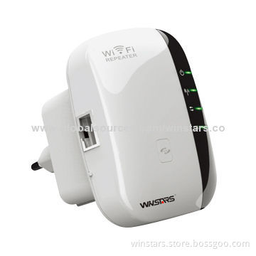300Mbps Wireless Repeater, Supports 2.4GHz WLAN Network with WPA2, WPA and WEP